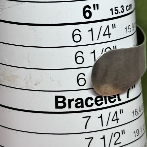 Vintage J Comes Taxco Turquoise Bracelet Cuff Mexico 925 Handmade 6.75-7.0 5511 - Picture 6 of 12